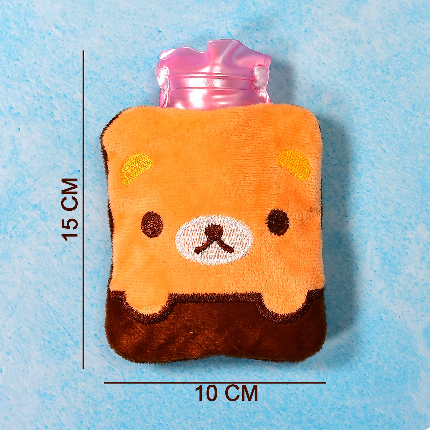 6527 Brown Panda Print Small Hot Water Bag With Cover For Pain Relief Neck Shoulder Pain And Hand Feet Warmer Menstrual Cramps. 6527 Brown Panda Print Small Hot Water Bag With Cover For Pain Relief Neck Shoulder Pain And Hand Feet Warmer Menstrual Cramps.